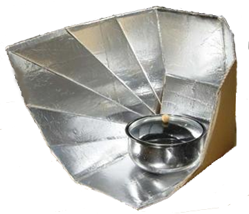 Fun-Panel solar cooker